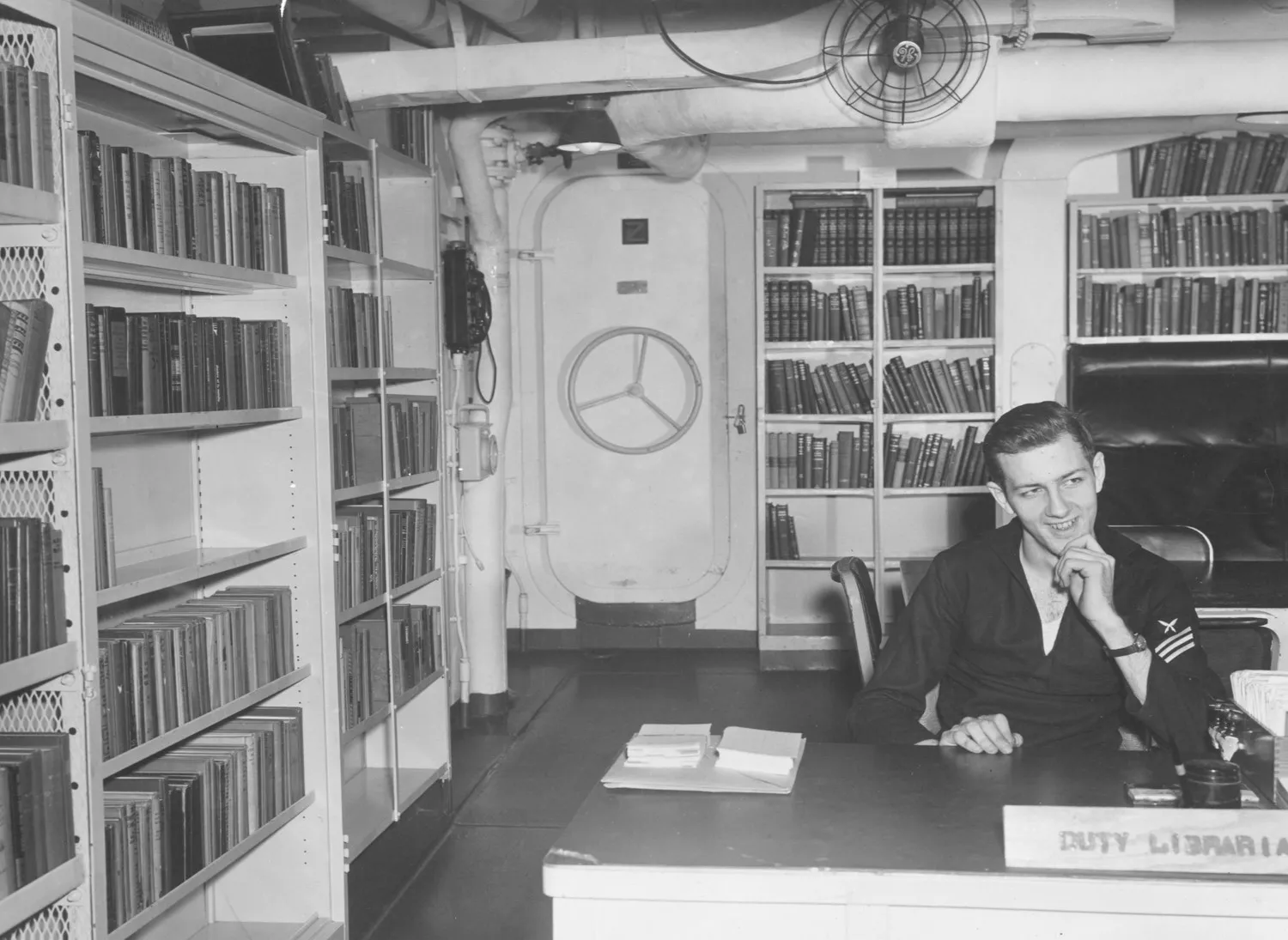 navy 1951 duty Librarian